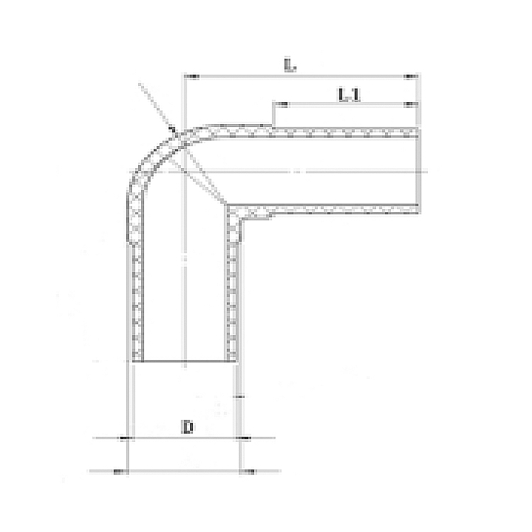 HDPE 90 degree elbow butt fusion fitting