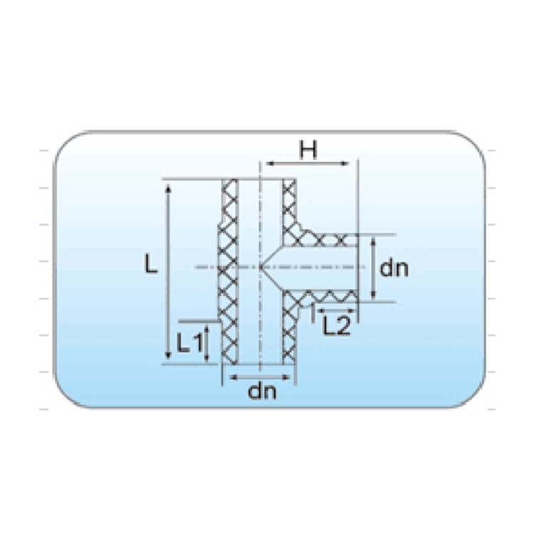 HDPE equal tee butt fusion fittings