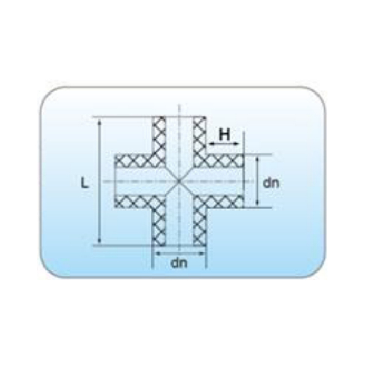 HDPE cross butt fusion fittings