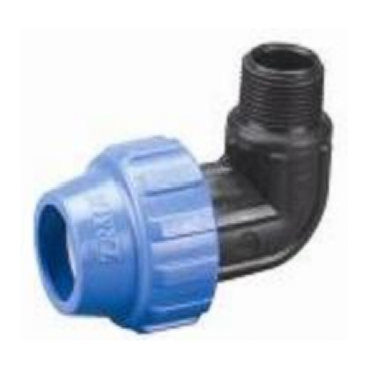 Male elbow PP compression fitting