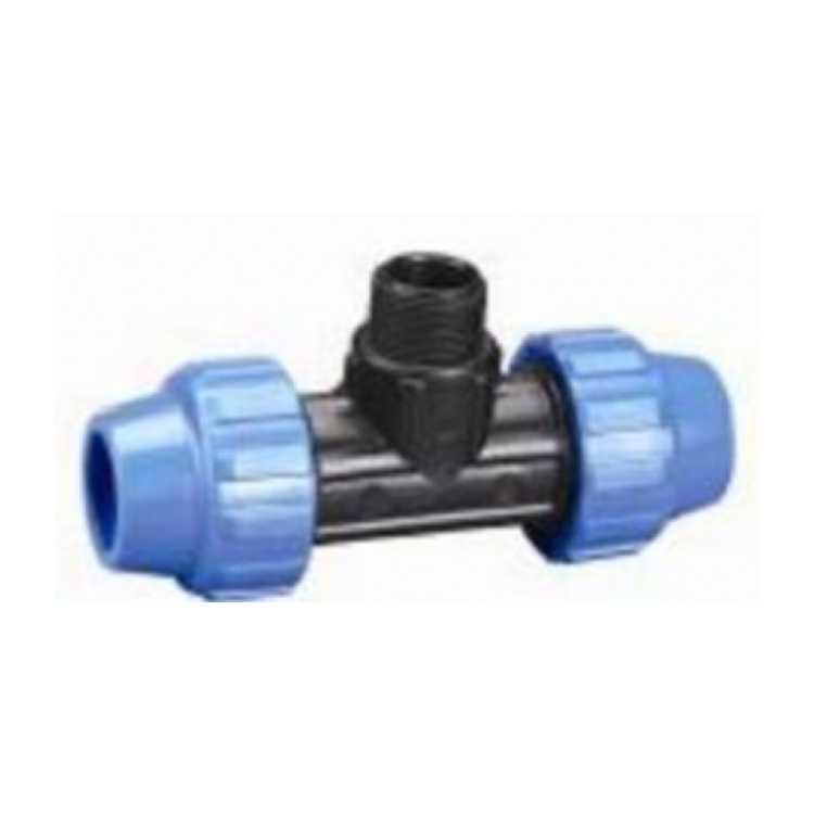 Male tee PP compression fitting