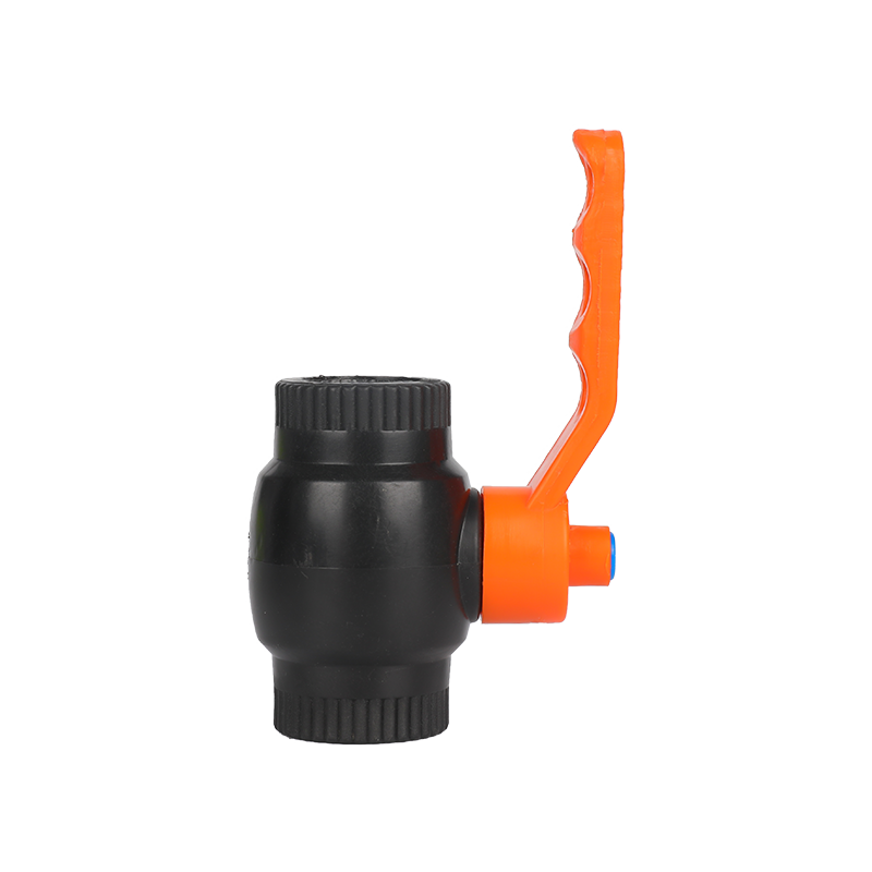 Plastic covered iron handle ball valve